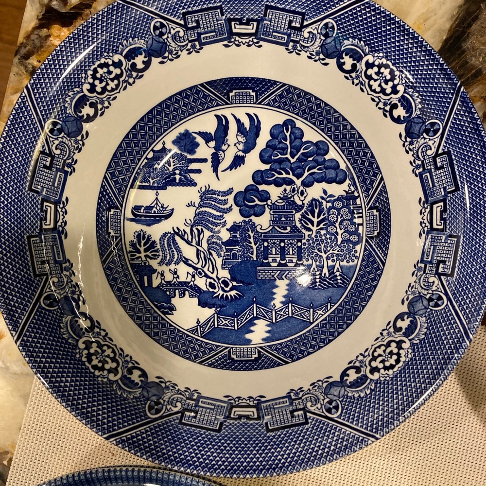 Classic Blue and White Dinner Plate